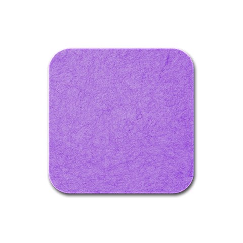 Purple Paper Texture, Paper Background Rubber Square Coaster (4 pack) from UrbanLoad.com Front