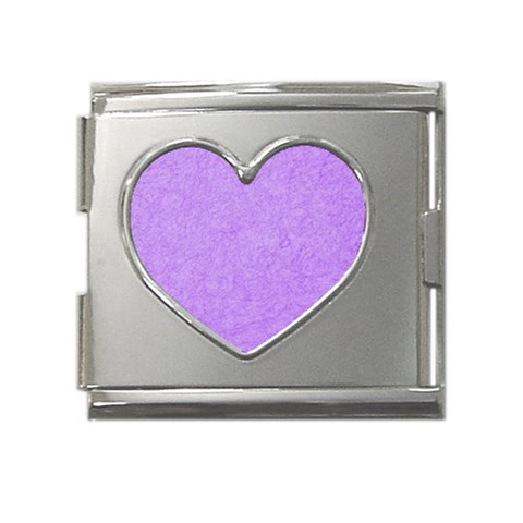 Purple Paper Texture, Paper Background Mega Link Heart Italian Charm (18mm) from UrbanLoad.com Front