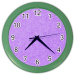 Purple Paper Texture, Paper Background Color Wall Clock