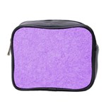 Purple Paper Texture, Paper Background Mini Toiletries Bag (Two Sides)