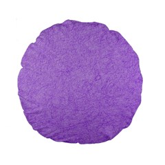 Purple Paper Texture, Paper Background Standard 15  Premium Round Cushions from UrbanLoad.com Front