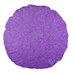 Purple Paper Texture, Paper Background Large 18  Premium Round Cushions