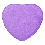 Purple Paper Texture, Paper Background Heart Glass Fridge Magnet (4 pack)