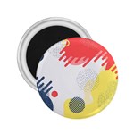 Red White Blue Retro Background, Retro Abstraction, Colored Retro Background 2.25  Magnets