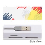Red White Blue Retro Background, Retro Abstraction, Colored Retro Background Memory Card Reader (Stick)