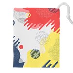 Red White Blue Retro Background, Retro Abstraction, Colored Retro Background Drawstring Pouch (5XL)