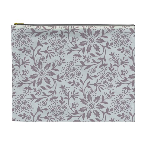 Retro Floral Texture, Beige Floral Retro Background, Vintage Texture Cosmetic Bag (XL) from UrbanLoad.com Front