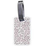 Retro Floral Texture, Beige Floral Retro Background, Vintage Texture Luggage Tag (one side)