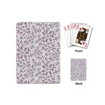 Retro Floral Texture, Beige Floral Retro Background, Vintage Texture Playing Cards Single Design (Mini)