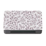 Retro Floral Texture, Beige Floral Retro Background, Vintage Texture Memory Card Reader with CF