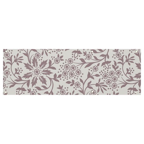 Retro Floral Texture, Beige Floral Retro Background, Vintage Texture Banner and Sign 9  x 3  from UrbanLoad.com Front