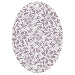 Retro Floral Texture, Beige Floral Retro Background, Vintage Texture UV Print Acrylic Ornament Oval