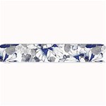 Retro Texture With Blue Flowers, Floral Retro Background, Floral Vintage Texture, White Background W Small Bar Mat