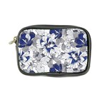 Retro Texture With Blue Flowers, Floral Retro Background, Floral Vintage Texture, White Background W Coin Purse