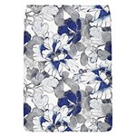 Retro Texture With Blue Flowers, Floral Retro Background, Floral Vintage Texture, White Background W Removable Flap Cover (S)