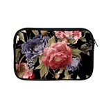 Retro Texture With Flowers, Black Background With Flowers Apple MacBook Pro 13  Zipper Case
