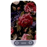 Retro Texture With Flowers, Black Background With Flowers Sterilizers