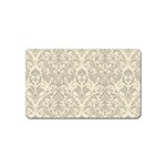 Retro Texture With Ornaments, Vintage Beige Background Magnet (Name Card)