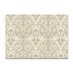 Retro Texture With Ornaments, Vintage Beige Background Sticker A4 (10 pack)