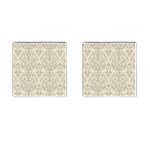 Retro Texture With Ornaments, Vintage Beige Background Cufflinks (Square)