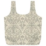 Retro Texture With Ornaments, Vintage Beige Background Full Print Recycle Bag (XXL)