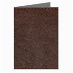 Black Leather Texture Leather Textures, Brown Leather Line Greeting Card