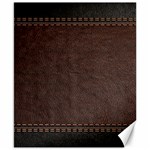 Black Leather Texture Leather Textures, Brown Leather Line Canvas 8  x 10 