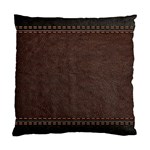 Black Leather Texture Leather Textures, Brown Leather Line Standard Cushion Case (One Side)