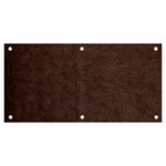 Black Leather Texture Leather Textures, Brown Leather Line Banner and Sign 6  x 3 