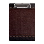 Black Leather Texture Leather Textures, Brown Leather Line A5 Acrylic Clipboard