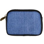 Blue Denim Texture Macro, Blue Denim Background, Jeans Background, Jeans Textures, Fabric Background Digital Camera Leather Case