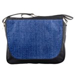 Blue Denim Texture Macro, Blue Denim Background, Jeans Background, Jeans Textures, Fabric Background Messenger Bag