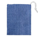 Blue Denim Texture Macro, Blue Denim Background, Jeans Background, Jeans Textures, Fabric Background Drawstring Pouch (4XL)