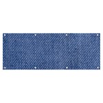 Blue Denim Texture Macro, Blue Denim Background, Jeans Background, Jeans Textures, Fabric Background Banner and Sign 8  x 3 