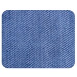 Blue Denim Texture Macro, Blue Denim Background, Jeans Background, Jeans Textures, Fabric Background Premium Plush Fleece Blanket (Medium)