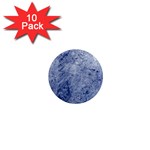 Blue Grunge Texture, Wall Texture, Blue Retro Background 1  Mini Magnet (10 pack) 