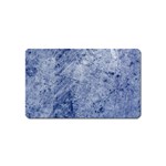Blue Grunge Texture, Wall Texture, Blue Retro Background Magnet (Name Card)