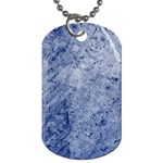 Blue Grunge Texture, Wall Texture, Blue Retro Background Dog Tag (One Side)