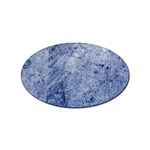 Blue Grunge Texture, Wall Texture, Blue Retro Background Sticker Oval (10 pack)