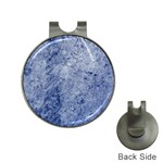 Blue Grunge Texture, Wall Texture, Blue Retro Background Hat Clips with Golf Markers