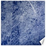 Blue Grunge Texture, Wall Texture, Blue Retro Background Canvas 20  x 20 