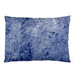 Blue Grunge Texture, Wall Texture, Blue Retro Background Pillow Case