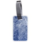 Blue Grunge Texture, Wall Texture, Blue Retro Background Luggage Tag (one side)