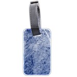 Blue Grunge Texture, Wall Texture, Blue Retro Background Luggage Tag (two sides)