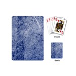 Blue Grunge Texture, Wall Texture, Blue Retro Background Playing Cards Single Design (Mini)