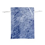 Blue Grunge Texture, Wall Texture, Blue Retro Background Lightweight Drawstring Pouch (M)