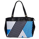 Blue Lines Background, Retro Backgrounds, Blue Oversize Office Handbag