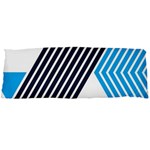 Blue Lines Background, Retro Backgrounds, Blue Body Pillow Case Dakimakura (Two Sides)