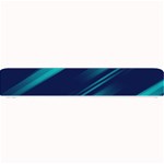 Blue Neon Lines, Blue Background, Abstract Background Small Bar Mat