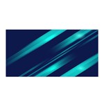 Blue Neon Lines, Blue Background, Abstract Background Satin Wrap 35  x 70 